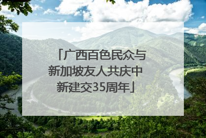 广西百色民众与新加坡友人共庆中新建交35周年