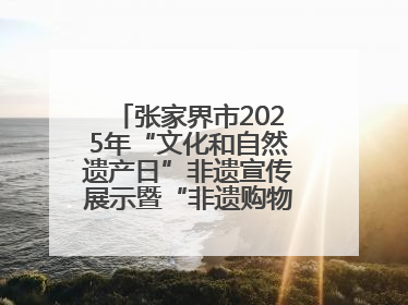 张家界市2025年“文化和自然遗产日”非遗宣传展示暨“非遗购物节”活动在慈利县盛大启幕