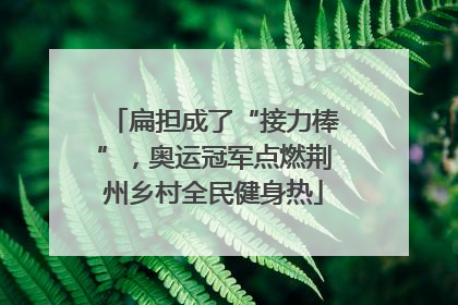 扁担成了“接力棒”，奥运冠军点燃荆州乡村全民健身热