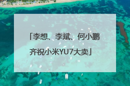 李想、李斌、何小鹏齐祝小米YU7大卖