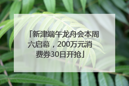 新津端午龙舟会本周六启幕，200万元消费券30日开抢