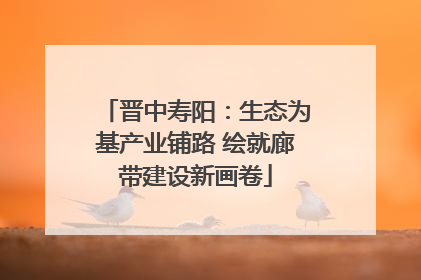 晋中寿阳：生态为基产业铺路 绘就廊带建设新画卷