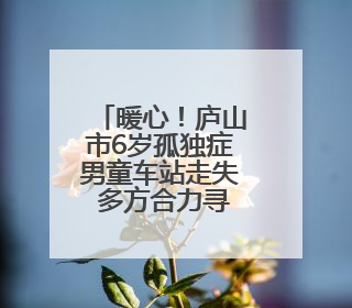 暖心！庐山市6岁孤独症男童车站走失 多方合力寻回（图）