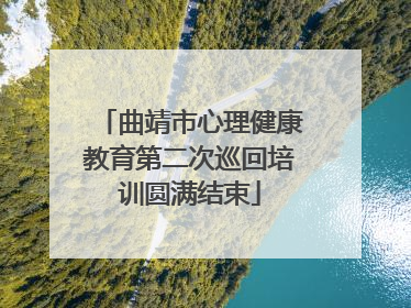 曲靖市心理健康教育第二次巡回培训圆满结束
