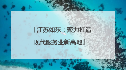 江苏如东：聚力打造现代服务业新高地