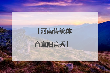 河南传统体育宜阳竞秀