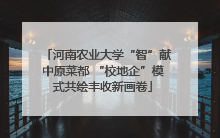 河南农业大学“智”献中原菜都 “校地企”模式共绘丰收新画卷