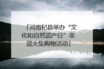 河南杞县举办“文化和自然遗产日”非遗大集购物活动
