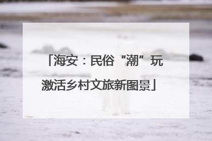 海安：民俗“潮”玩激活乡村文旅新图景