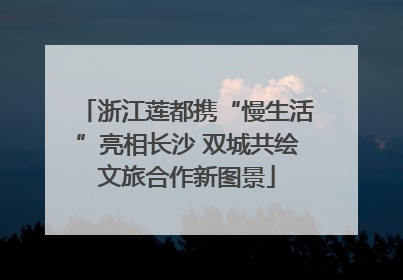 浙江莲都携“慢生活”亮相长沙 双城共绘文旅合作新图景
