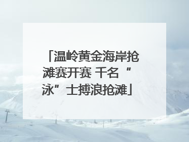 温岭黄金海岸抢滩赛开赛 千名“泳”士搏浪抢滩