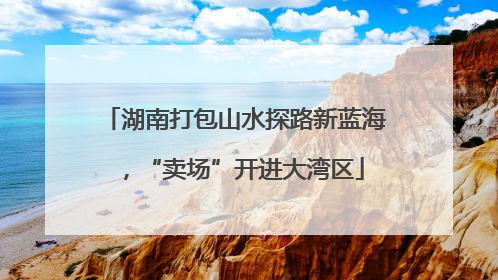 湖南打包山水探路新蓝海，“卖场”开进大湾区
