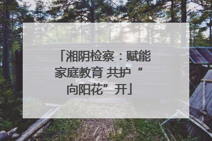 湘阴检察：赋能家庭教育 共护“向阳花”开
