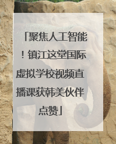 聚焦人工智能！镇江这堂国际虚拟学校视频直播课获韩美伙伴点赞