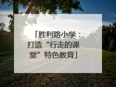 胜利路小学：打造“行走的课堂”特色教育