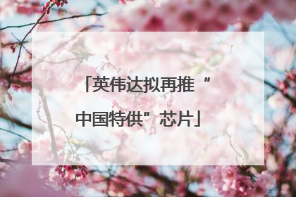 英伟达拟再推“中国特供”芯片