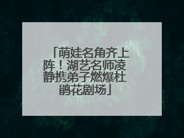 萌娃名角齐上阵！湖艺名师凌静携弟子燃爆杜鹃花剧场
