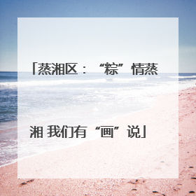 蒸湘区：“粽”情蒸湘 我们有“画”说