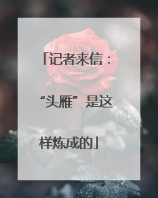 记者来信：“头雁”是这样炼成的