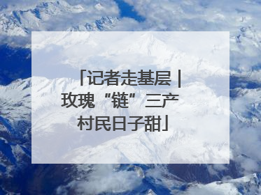 记者走基层｜玫瑰“链”三产 村民日子甜