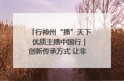 行神州“播”天下 优质主播中国行｜创新传承方式 让非遗“活”在当下
