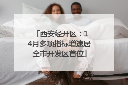 西安经开区：1-4月多项指标增速居全市开发区首位