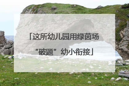 这所幼儿园用绿茵场“破题”幼小衔接