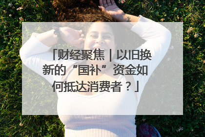 财经聚焦｜以旧换新的“国补”资金如何抵达消费者？