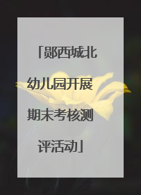 郧西城北幼儿园开展期末考核测评活动