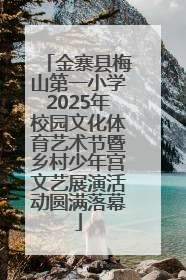 金寨县梅山第一小学2025年校园文化体育艺术节暨乡村少年宫文艺展演活动圆满落幕
