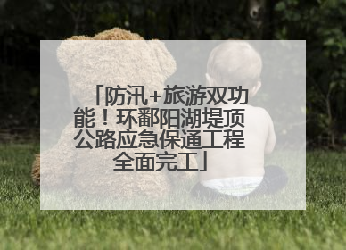 防汛+旅游双功能！环鄱阳湖堤顶公路应急保通工程全面完工