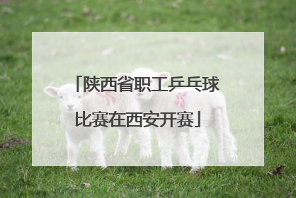 陕西省职工乒乓球比赛在西安开赛