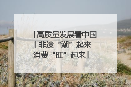 高质量发展看中国丨非遗“潮”起来 消费“旺”起来