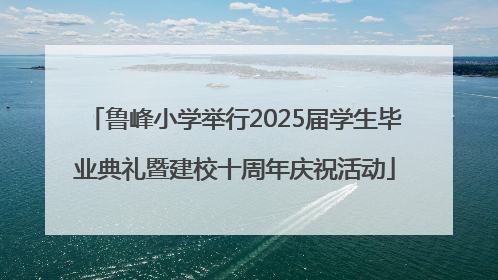鲁峰小学举行2025届学生毕业典礼暨建校十周年庆祝活动