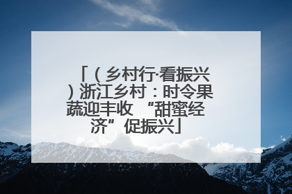 （乡村行·看振兴）浙江乡村：时令果蔬迎丰收 “甜蜜经济”促振兴
