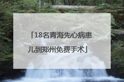 18名青海先心病患儿到郑州免费手术