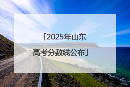 2025年山东高考分数线公布