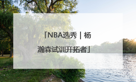 NBA选秀｜杨瀚森试训开拓者